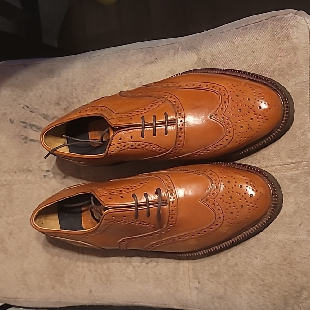 VINTAGE FRENCH SHRINER ST. LOUIS LEATHER DRESS SHOES Size 7m